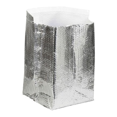 Box Packaging Inc Cool Shield Insulated Box Liners, 12"L x 12"W x 12"D, Silver, 25/Pack INL1212